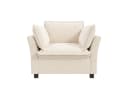Merax Sessel moderner Relaxsessel aus Chenille Beige Bild 5
