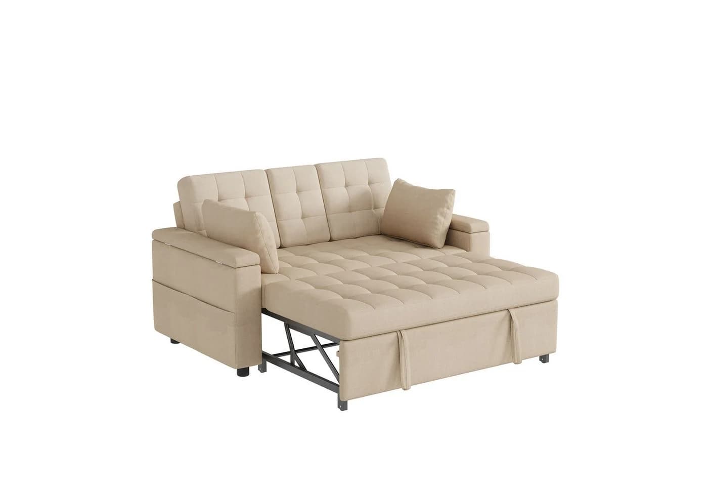 Merax 2-Sitzer Schlafsofa mit Schlaffunktion & Stauraum - Bild 2