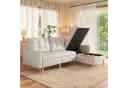 Merax Ecksofa mit Stauraum & Schlaffunktion Beige/Grau Bild 2