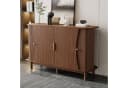 Merax Sideboard mit Schiebetüren Nussbaum Bild 3