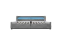 Merax Samt Plattformbett 140x200 cm mit Bettkasten & LED Kopfteil Bild 5