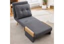 Merax 3-in-1 Schlafsessel Beige/Grau mit Schlaffunktion Bild 1