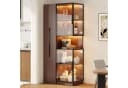 Merax Glasvitrine mit LED Beleuchtung und Bluetooth-Steuerung Bild 1