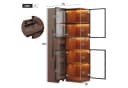 Merax Glasvitrine mit LED Beleuchtung und Bluetooth-Steuerung Bild 5