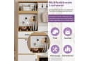 Merax Garderoben-Set Naturholzoptik mit Pegboard & Schuhbank Bild 5