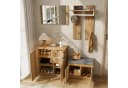Merax Garderoben-Set mit LED, Spiegel, Schuhbank und Schuhschrank Bild 4