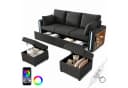 Merax Modulares U-/L-Form Sofa 5-Sitzer mit LED, USB & Stauraum Bild 2