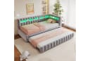 Merax Polsterbett 90x200 cm mit Ausziehbett, LED und USB-C Bild 1