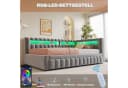 Merax Polsterbett 90x200 cm mit Ausziehbett, LED und USB-C Bild 5