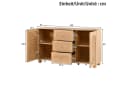 Merax Sideboard mit Seilgeflecht-Türen und Schubladen Bild 5