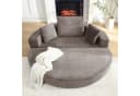 Merax Multifunktionales Boneless Sofa-Bett mit Schlaffunktion und Cordstoffbezug Bild 3