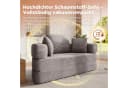 Merax Multifunktionales Boneless Sofa-Bett mit Schlaffunktion und Cordstoffbezug Bild 5