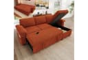 Merax Ecksofa mit Schlaffunktion und USB-Anschluss Orange Bild 2