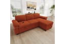 Merax Ecksofa mit Schlaffunktion und USB-Anschluss Orange Bild 4