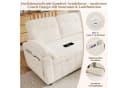 Merax Ecksofa mit Schlaffunktion 3-Sitzer Chenille Beige/Grau Bild 5