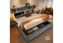 Merax Polsterbett 180x200 cm mit Bettkasten, LED & USB Bild 2