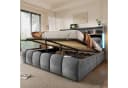 Merax Polsterbett 180x200 cm mit Bettkasten, LED & USB Bild 3