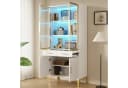 Merax Vitrine mit LED Beleuchtung und Marmoroptik Bild 1