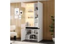 Merax Glasvitrine mit LED-Beleuchtung und Hochglanzfront Bild 1