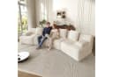 Merax 4-Sitzer Modulsofa Cordstoff Beige Grau Gelb Modern Bild 2