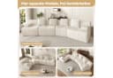 Merax 4-Sitzer Modulsofa Cordstoff Beige Grau Gelb Modern Bild 4