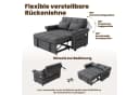Merax Schlafsofa 2-Sitzer Beige/Grau mit Schlaffunktion, LED & USB Bild 5