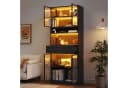 Merax Glasvitrine mit RGB LED-Beleuchtung und App-Steuerung Bild 1