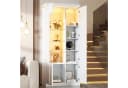 Merax Standvitrine mit LED-Beleuchtung und Hochglanzfront Bild 1