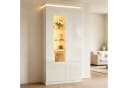 Merax Standvitrine mit LED-Beleuchtung und Hochglanzfront Bild 2