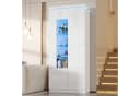 Merax Standvitrine mit LED-Beleuchtung und Hochglanzfront Bild 4