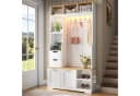 Merax Flurgarderobe mit LED-Beleuchtung und Sitzbank Bild 2