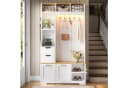 Merax Flurgarderobe mit LED-Beleuchtung und Sitzbank Bild 4