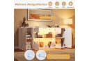 Merax Sideboard Weiß Hochglanz mit LED Beleuchtung und Push-to-Open Bild 4