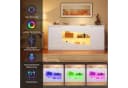 Merax Sideboard Weiß Hochglanz mit LED Beleuchtung und Push-to-Open Bild 5
