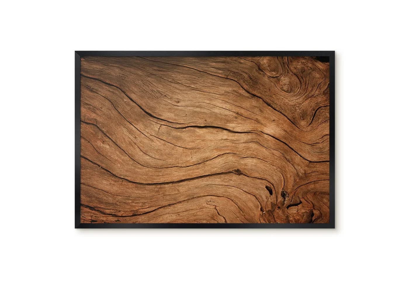 Tulup Magnettafel Braun Schwarz Rahmen Holzmaserung - Bild 2