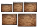 Tulup Magnettafel Braun Schwarz Rahmen Holzmaserung Bild 5