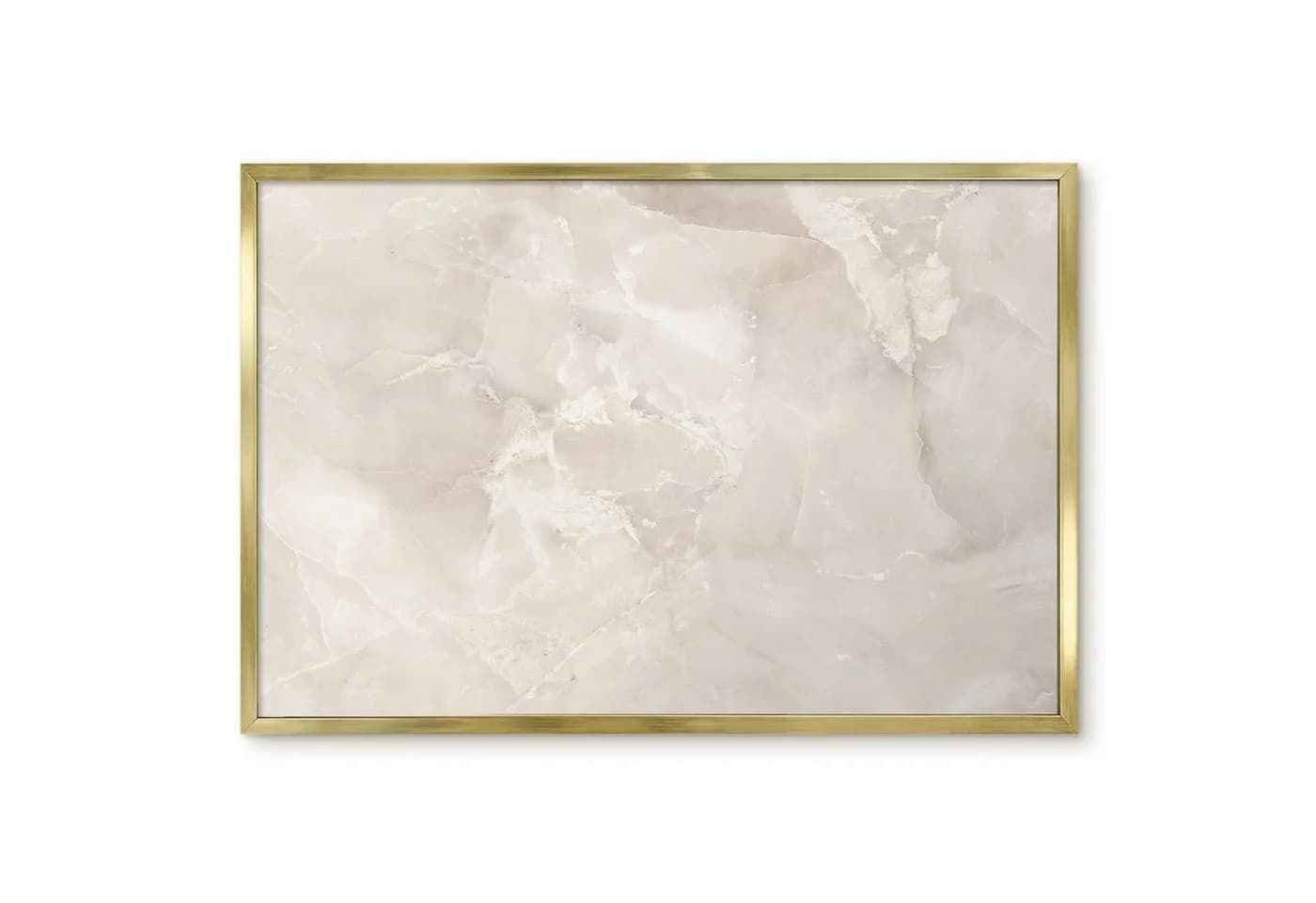 Tulup Magnettafel mit Rahmen Beige Marmor Modern - Bild 2