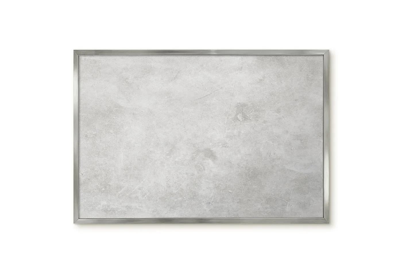 Tulup Magnettafel mit dekorativem Rahmen Grau Silber - Bild 2