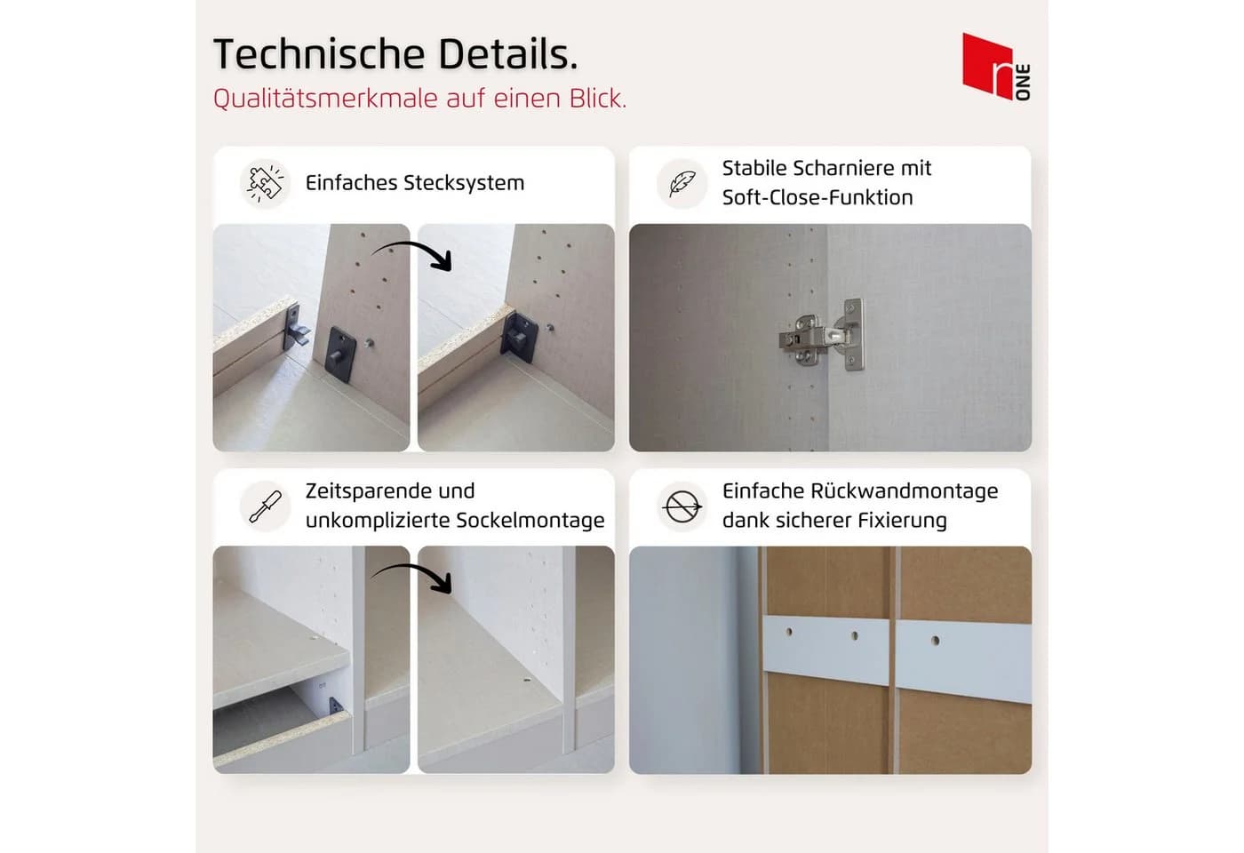 Rauch Kleiderschrank ELVIK Weiß Push-to-open Made in Germany - Bild 3