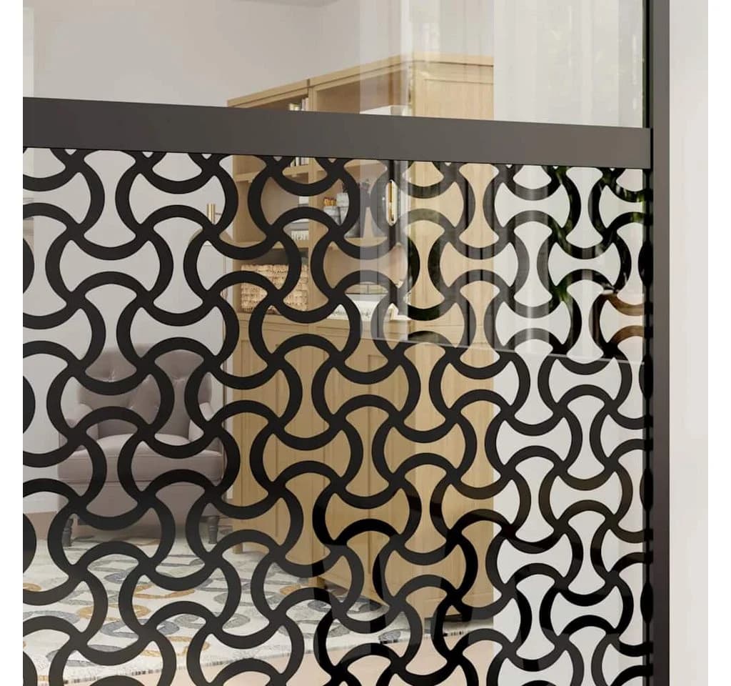 furnicato Schiebetür Glastür Schwarz Moderner Aluminiumrahmen - Bild 4