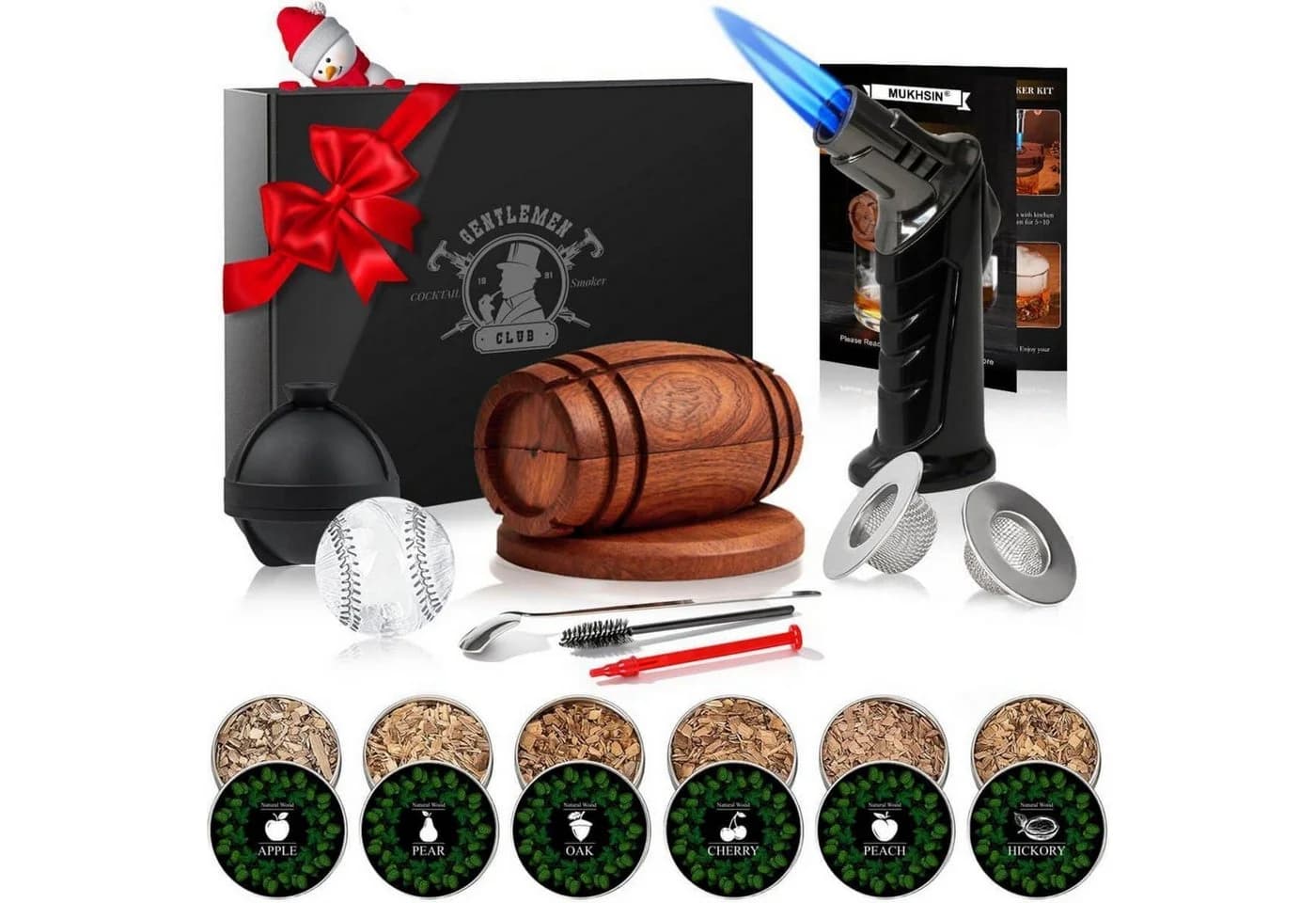 Whisky Räucher-Set mit Zubehör & Geschenkbox - Bild 2