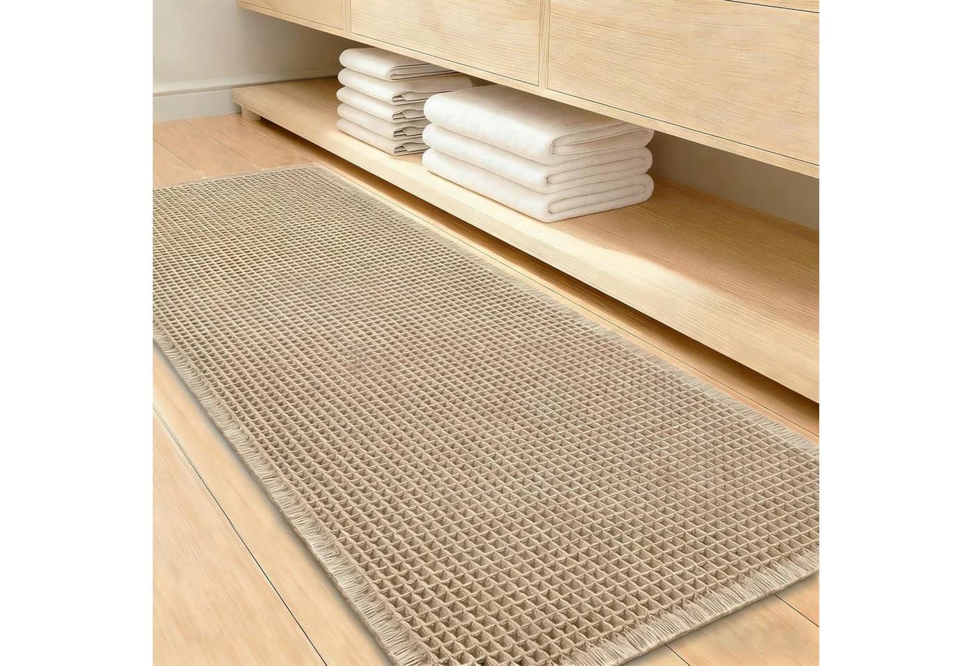LuxusKollektion Badematte Boho Braun Rutschfest Saugstark - Bild 2