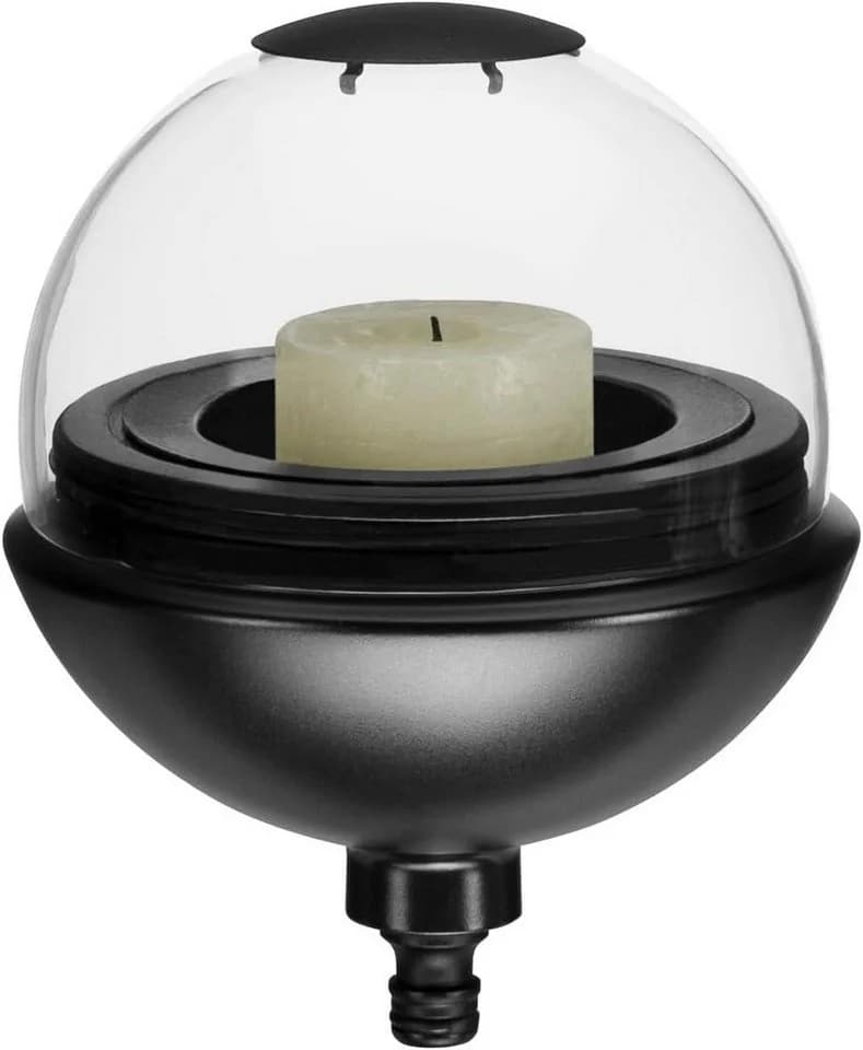 Gardena ClickUp! Windlicht Laterne Schwarz Metall/Glas - Bild 3