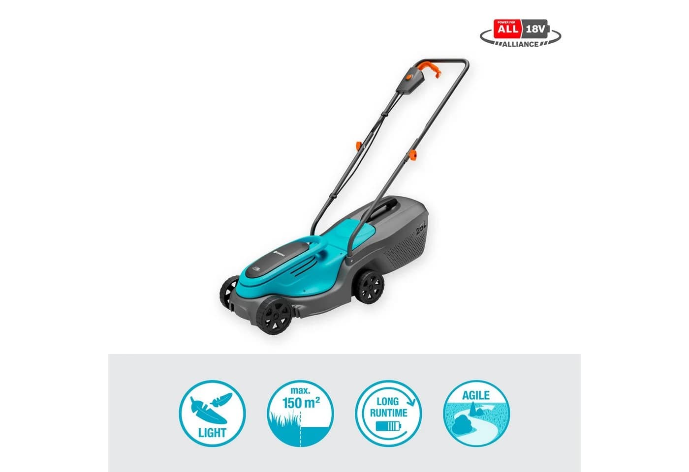 GARDENA Akkurasenmäher PowerMax 30/18V P4A Ready-To-Use Set - Bild 3