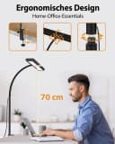 iFalarila LED Schreibtischlampe Schwarz Dimmbar USB Bild 1