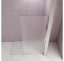 AICA Duschwand Glaswand Walk-in Dusche ESG Glas Milchglas Trennwand Bild 1