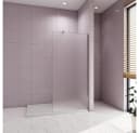 AICA Duschwand Glaswand Walk-in Dusche ESG Glas Milchglas Trennwand Bild 2
