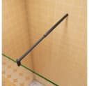 Duschparadies Duschwand 8mm Klarglas Schwarz 200cm Höhe Bild 5