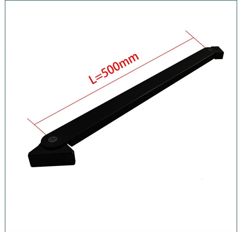 Duschparadies Duschwand 8mm Milchglas Streifen Schwarz Aluminium - Bild 5