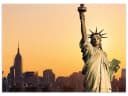 Wallario Teppich Freiheitsstatue New York Bunt Rechteckig Bild 2